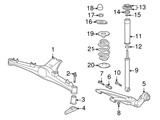 33526753263 Genuine BMW Shock Absorber; Rear Left or Right