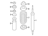 33526851342 Genuine BMW Shock Absorber; Rear Left or Right