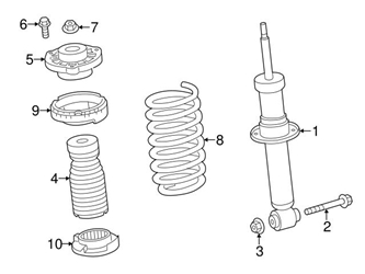 33536871819 Genuine BMW Shock Absorber Bellows; Left, Right