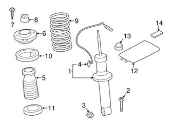 37126799911 Genuine BMW Coil Spring Lowering Kit/Shock Absorber Kit/Stabilizer Bar Kit; Left, Right