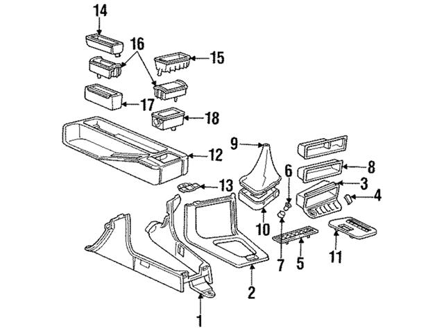 51168162669 Genuine BMW Center Console