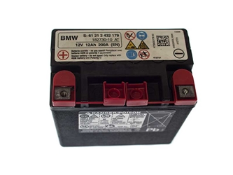 61212432179 Genuine BMW Auxiliary Battery; B1-Aux 14, AGM, 200 CCA