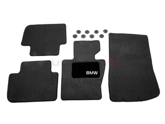 82110305002 Genuine BMW Floor Mat Set; Anthracite Black; Carpeted