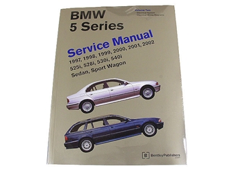 BM8000502 Robert Bentley Repair Manual - Book Version; 1997-2003 5 Series E39 Chassis; 2 Volume Set; OE Factory Authorized