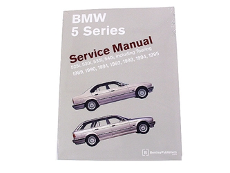 BM8000595 Robert Bentley Repair Manual - Book Version; 1988-1996 5 Series E34 Chassis; OE Factory Authorized