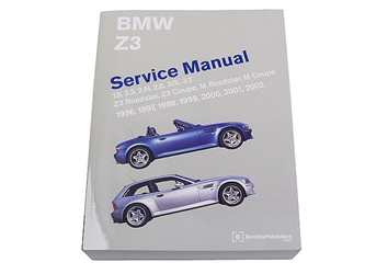 BM8000Z98 Robert Bentley Repair Manual - Book Version; 1996-2002 Z3 Roadster/Coupe including M; OE Factory Authorized
