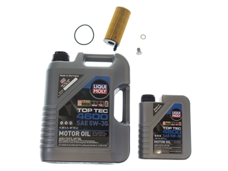 BMW7OILFLTR1KIT Liqui Moly Top Tec 4600 + Mahle Oil Change Kit - 5W-30 Fully Synthetic