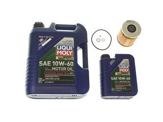 BMWOILCGKITS5 Liqui Moly Synthoil Race Tech GT1 + Mahle Oil Change Kit - 10W-60 Fully Synthetic