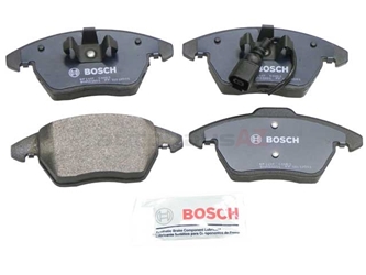BP1107 Bosch QuietCast Brake Pad Set; Front with Wear Indicator; OE Supplier Compound