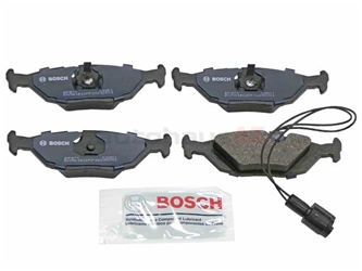 BP279 Bosch QuietCast Brake Pad Set; Rear with Sensor; OE Supplier Compound
