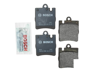 BP873 Bosch QuietCast Brake Pad Set; Rear with 1 Pin Retainer, OE Compound