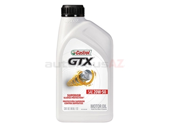 06147 Castrol GTX Engine Oil; 20W-50 Conventional; 1 Quart