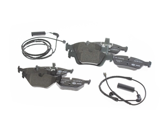 E46PADKIT AAZ Preferred Brake Pad Set; Front and Rear with Sensor; KIT