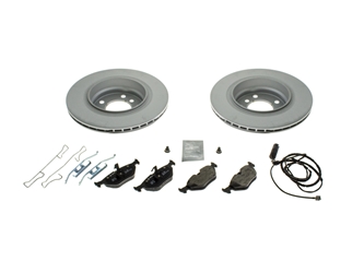 E46RRSMKIT AAZ Preferred Disc Brake Pad and Rotor Kit; Rear