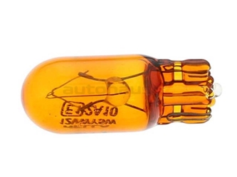 2827 Hella Side Marker Light Bulb; 12V - 5W, Amber