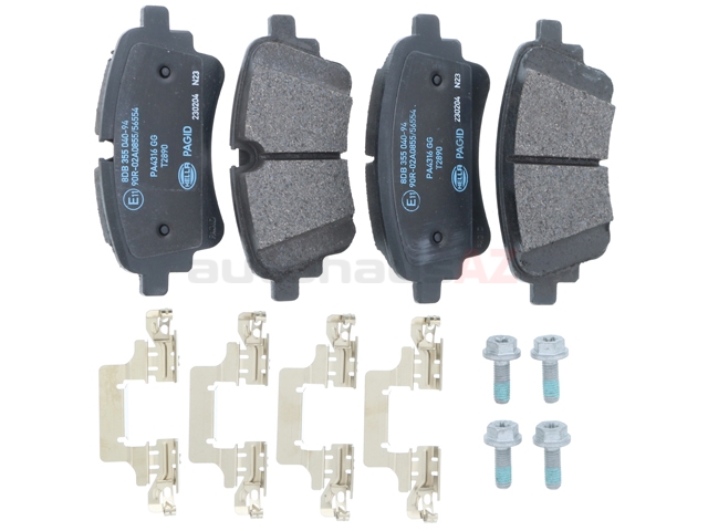 80A698451J Hella Brake Systems Brake Pad Set; Rear