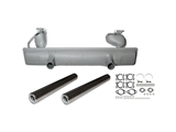 8120000110 JP Group Dansk Exhaust Muffler; Complete With Tail Pipes And Mounting Kit, E-/Tüv Approved