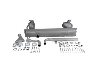 8120001110 JP Group Dansk Exhaust Muffler; Complete With Tail Pipes And Mounting Kit, OE Style, E-/Tüv Approved