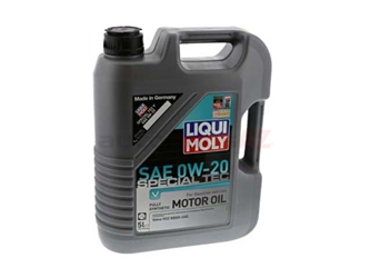 20200 Liqui Moly Special Tec V Engine Oil; 0W-20 Synthetic; 5 Liter