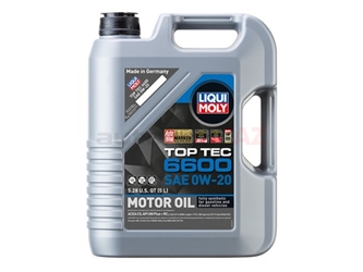 22046 Liqui Moly Top Tec 6600 Engine Oil; 0W-20 Synthetic (5 Liter)