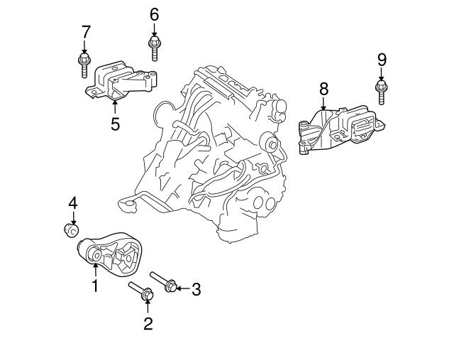 000000004154 Genuine Smart Engine Mount Bolt