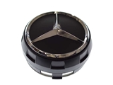 00040009009283 Genuine Mercedes Wheel Center Cap/Emblem; AMG 75mm; Black