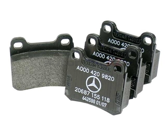 0004209820 Genuine Mercedes Brake Pad Set; Rear