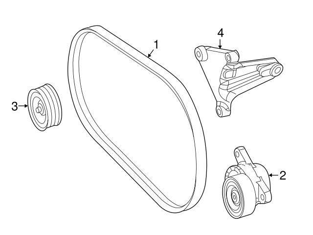0039937596 Genuine Mercedes Serpentine Belt