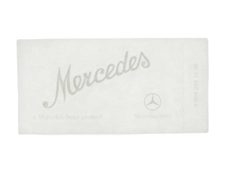 0045847438 Genuine Mercedes Mercedes Signed Clear Windshield Glass Decal