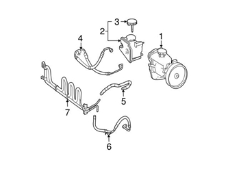005466420180 Genuine Mercedes Power Steering Pump