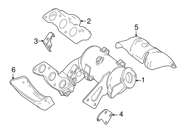 1321410221 Genuine Smart Exhaust Heat Shield; Lower