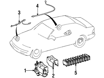1404400732 Genuine Mercedes ABS Wheel Speed Sensor; Front Left