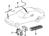 1404400732 Genuine Mercedes ABS Wheel Speed Sensor; Front Left