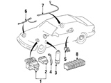 1405400817 Genuine Mercedes ABS Wheel Speed Sensor; Rear Right