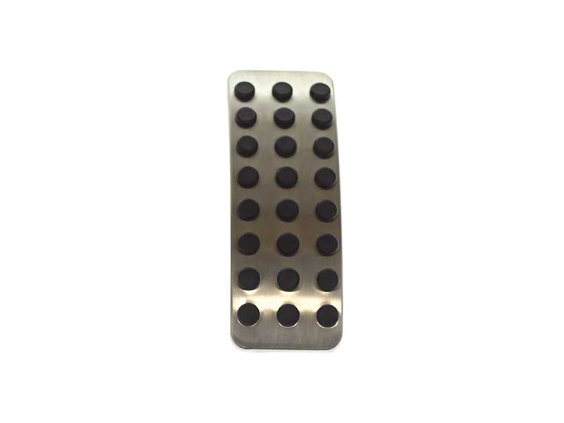 1643000082 Genuine Mercedes Accelerator Pedal Pad; Stainless Steel