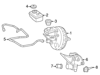 1644310427 Genuine Mercedes Power Brake Booster/Servo
