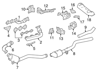 1664900809 Genuine Mercedes Exhaust/Connector Pipe