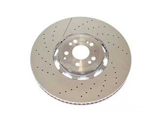 1674213600 Genuine Mercedes Disc Brake Rotor; Front Slotted and Cross Drilled (400 X 38 mm)
