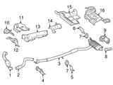 1764900119 Genuine Mercedes Exhaust/Connector Pipe