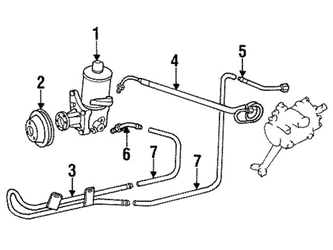 2014601824 Genuine Mercedes Power Steering Cooler Line Bracket