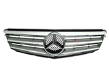 20488000239744 Genuine Mercedes Grille; Brilliant Silver