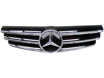 20988001239040 Genuine Mercedes Grille; Front Upper