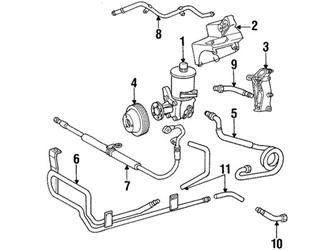 2104660201 Genuine Mercedes Power Steering Pump