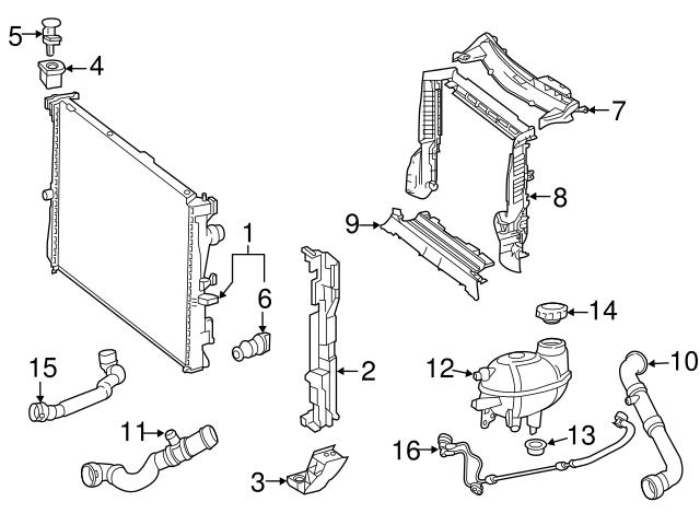 2135010625 Genuine Mercedes Engine Coolant Overflow Hose