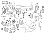 2135452840 Genuine Mercedes Fuel Pump Driver Module Bracket