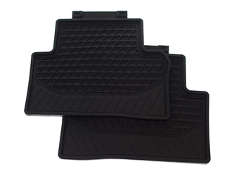 21368002069G33 Genuine Mercedes Floor Mat Set; Black; 2-Piece; Rear W213