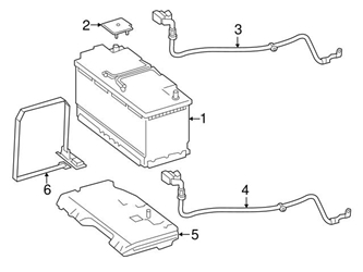 2175409307 Genuine Mercedes Battery Cable Harness