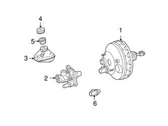 2214300601 Genuine Mercedes Brake Master Cylinder