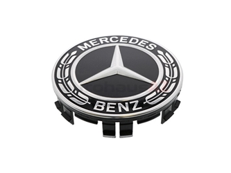 22240022009040 Genuine Mercedes Wheel Cap; Center Cap, Alloy Wheel; Black