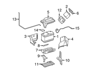 2465405933 Genuine Mercedes Battery Cable Harness
